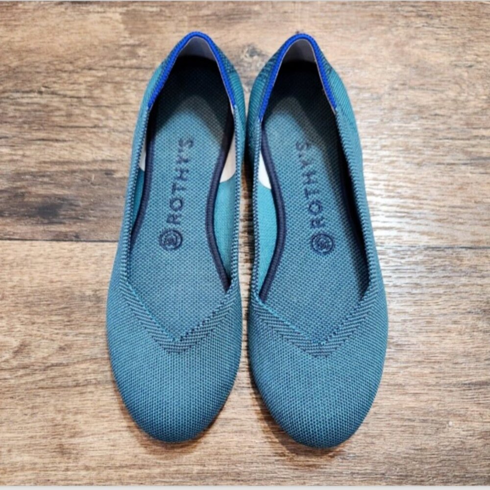 Rothy's The Flat Spruce Python Round Toe Shoes - image 2